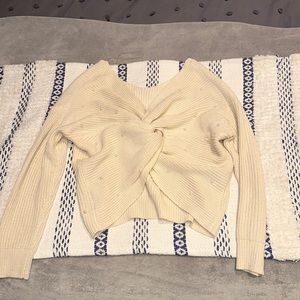 Cream colored pearl sweater